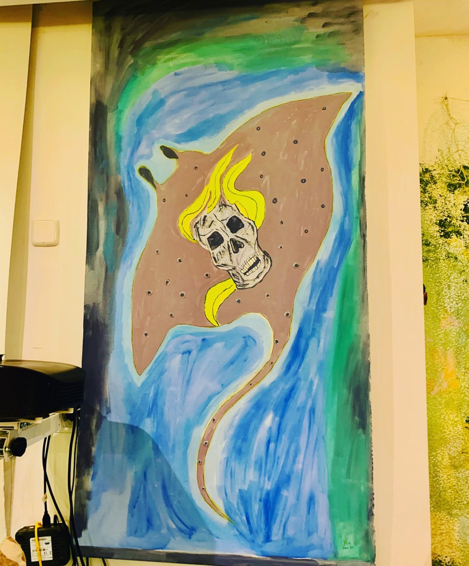 The skull manta&nbsp;ray!